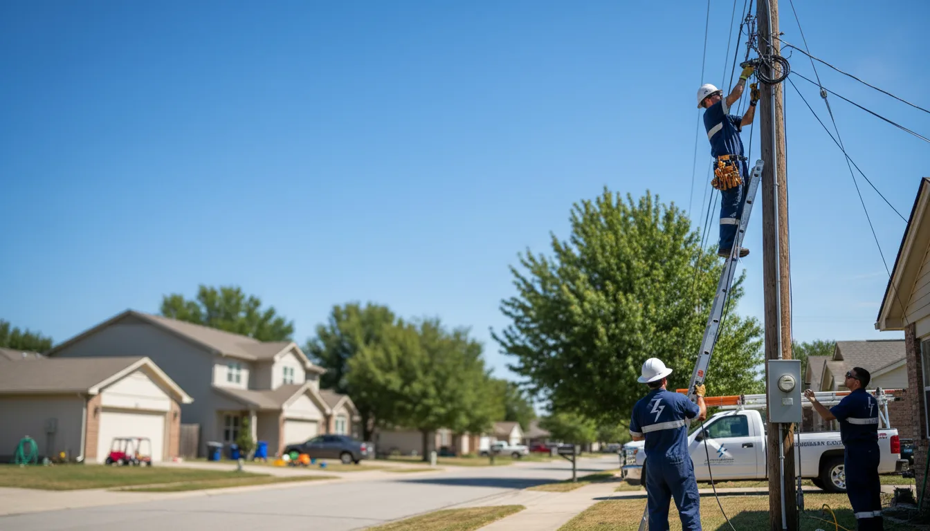 Residential electrician providing installation services in Astoria, IL